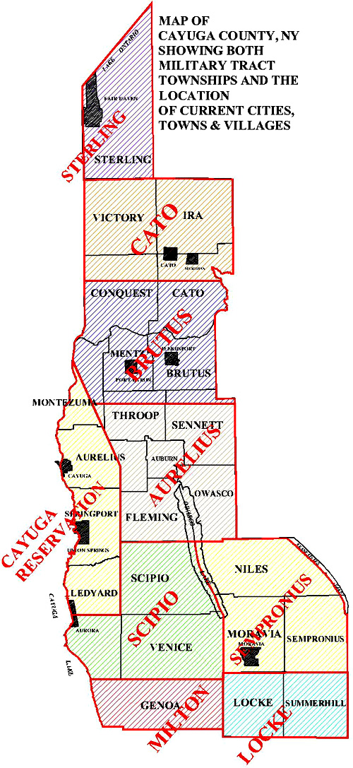 County Map With Townships